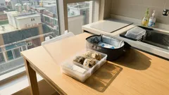 다이소 엽서 정리 케이스로 주먹밥 안 찌그러지게 들고 다니는 법