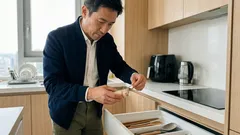 고무줄 하나로 이쑤시개 쏟아짐 막는 5초 정리법