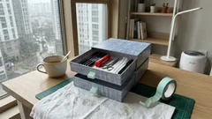 키리 치즈 상자 2개로 2단 서랍 소품함 만드는 초간단 방법