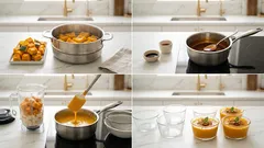 간장 카라멜을 얹은 단호박 푸딩—냉장엔 탱글, 반해동엔 아이스 디저트